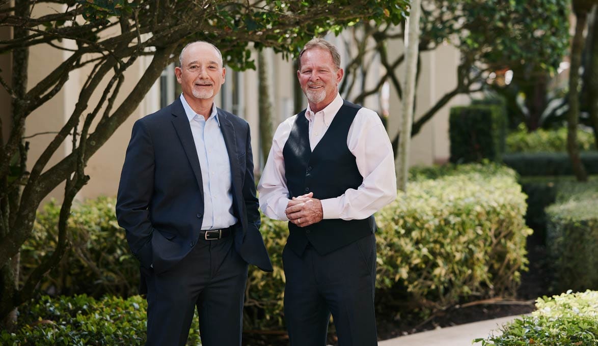 Alan Strickland and SBA Commercial Lender Steve Penza of SouthState Bank